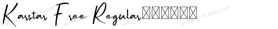 Karstar Free Regular字体转换